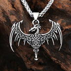 Viking Dragon Pendant — 316L Stainless Steel