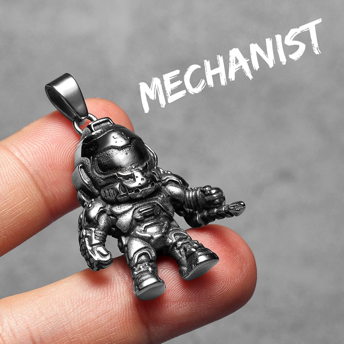 Astronaut Pendant Necklace Stainless Steel