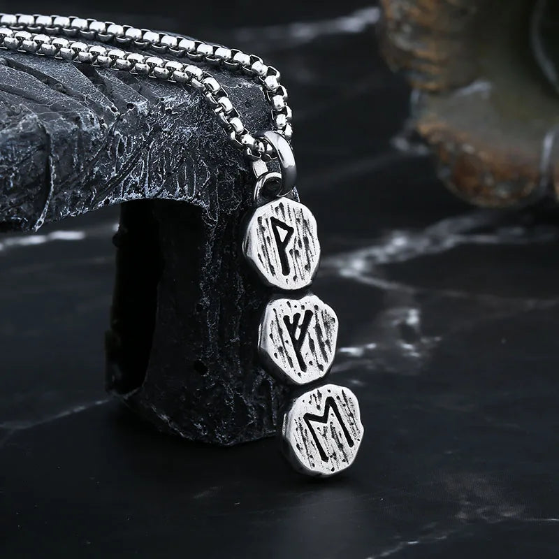Odin Viking Stainless Steel Pendant Necklace