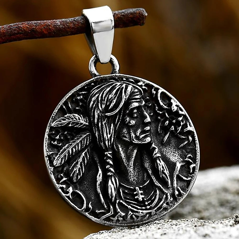 Eye of Horus Stainless Steel Pendant Necklace