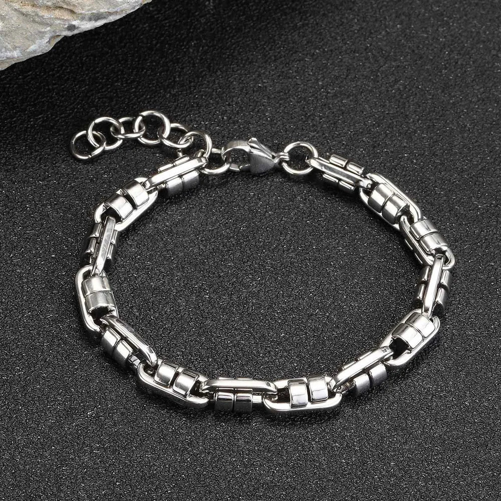 Chunky Link Chain Bracelet — Stainless Steel