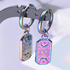 Moon Dangle Huggie Hoop Earrings, Multi-Style — Stainless Steel