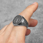 Celtic Knot Tree Ring — Stainless Steel