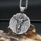 Vintage Gothic Stainless Steel Catholic Jesus Pendant Necklace Fashion Punk Cross Amulet Necklaces For Men Religion