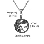 Classic Medusa Snake Pendant — Stainless Steel