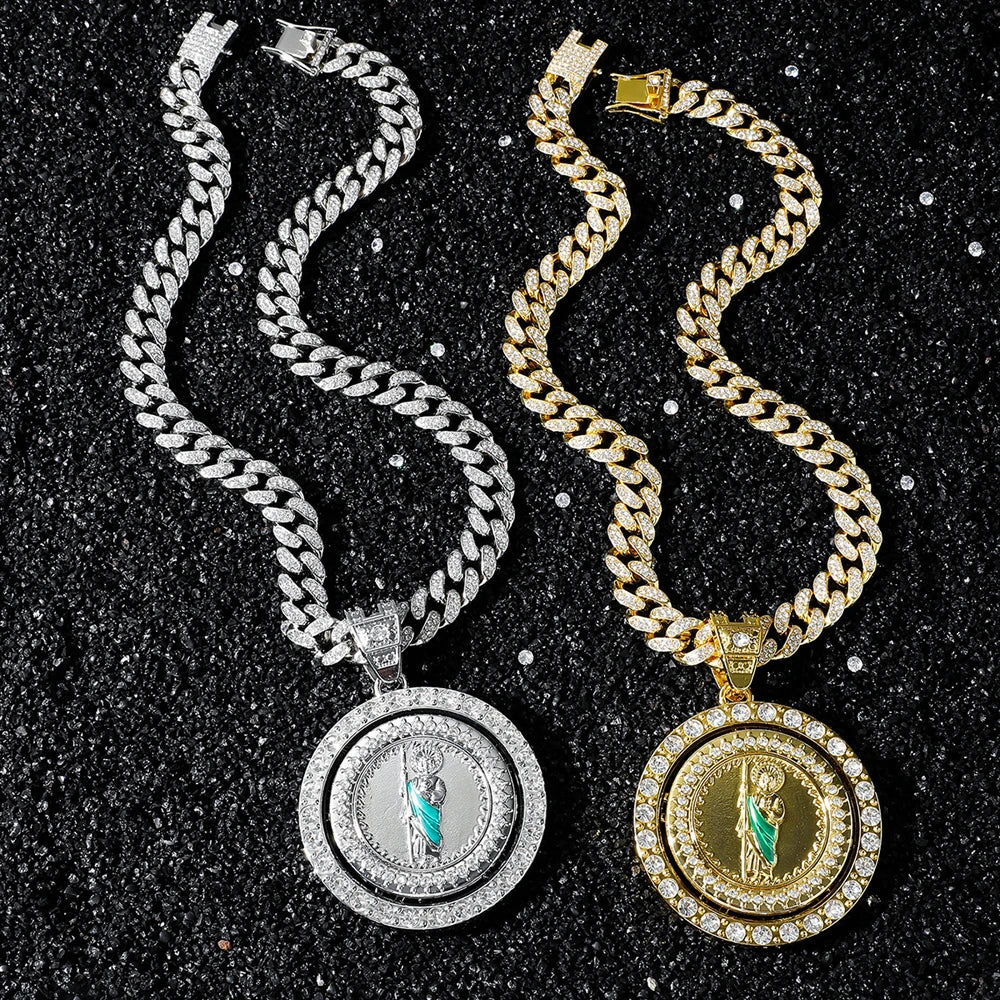 St. Jude Pendant Necklace — Cuban Chain