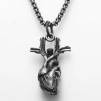 Heart Pendant Necklace — Stainless Steel