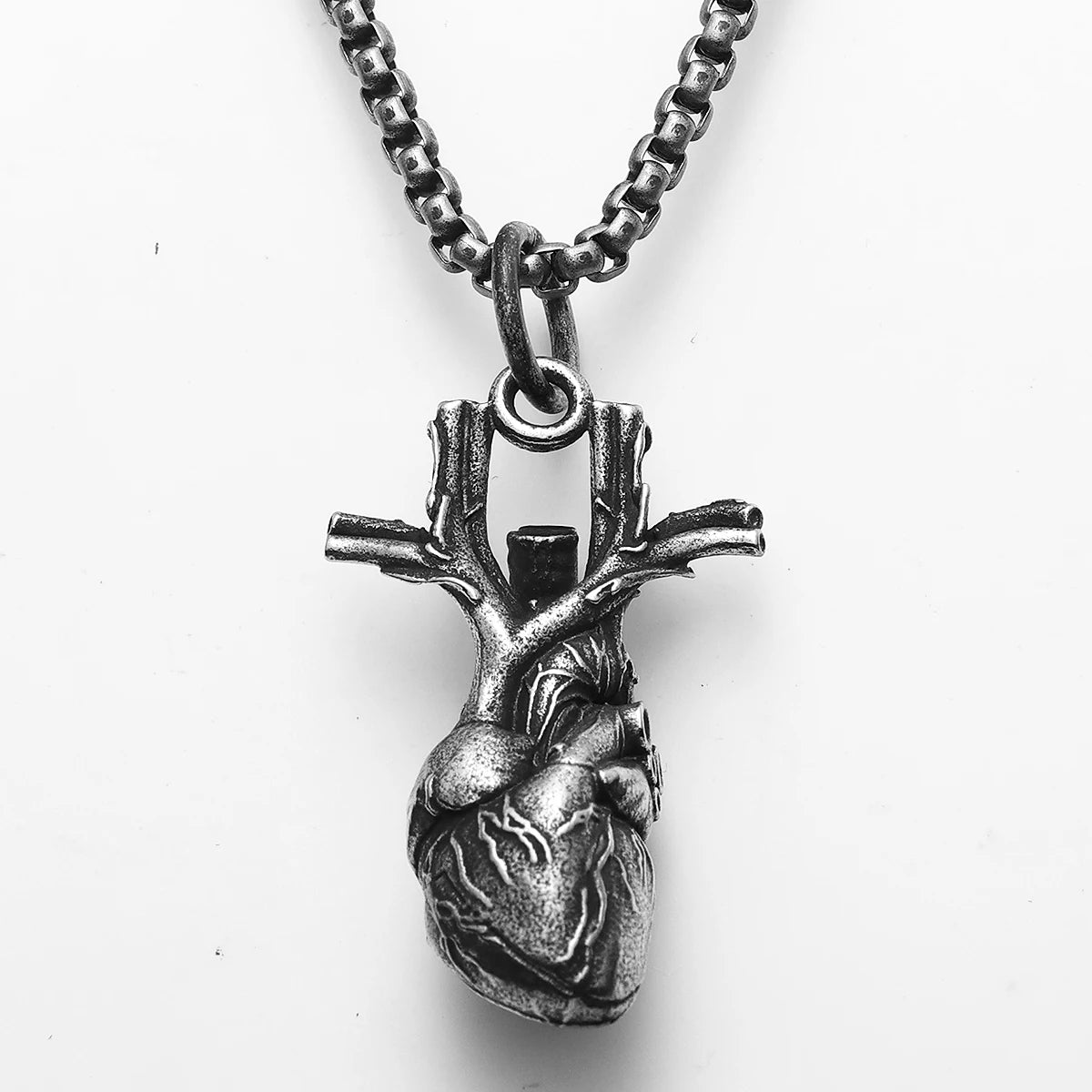 Heart Pendant Necklace — Stainless Steel