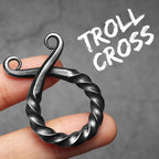Troll Cross Ancient Amulets Men Necklaces Stainless Steel Pendant Chain Women Punk Fashion Jewelry Accessories Gifts