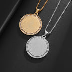 Pyramid Eye of God Pendant Necklace — Zircon, Stainless Steel