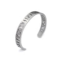 Viking Runes Cuff Bracelet — Stainless Steel
