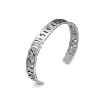 Viking Runes Cuff Bracelet — Stainless Steel