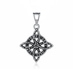 Valknut Steel Pendant Nordic Celtic Knot 316L