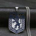 The Lion of Judah Emblem of Jerusalem Necklace Women Men Silver Color Stainless Steel Hebrew Judaism Necklaces Jewelry