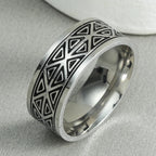 Vintage 316L Stainless Steel Ring for Men And Women Never Fade Power Lucky Mantra Ring