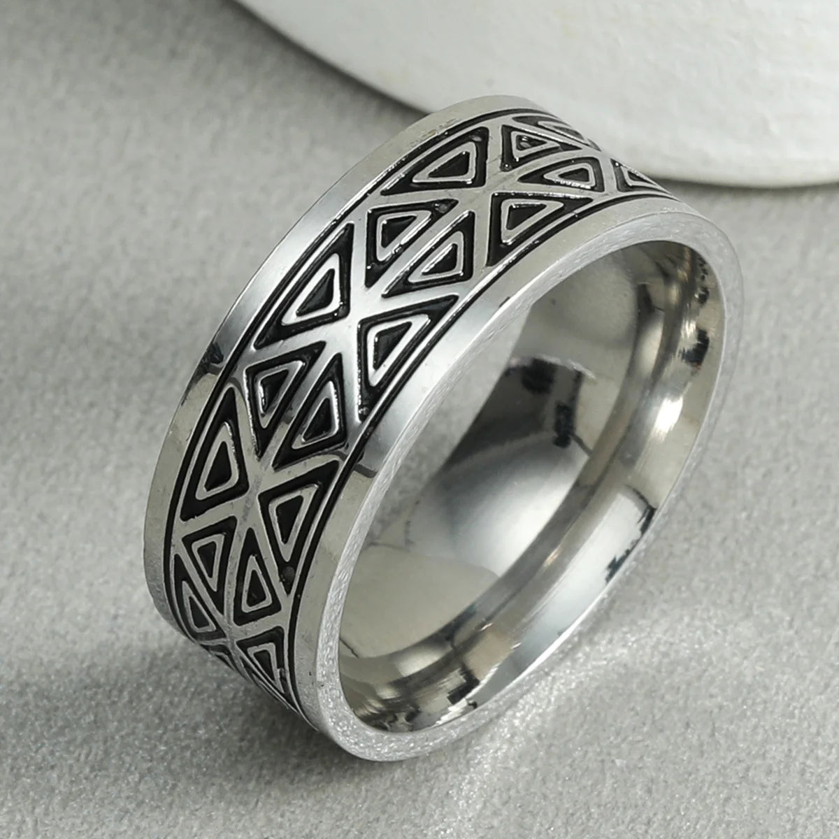 Vintage 316L Stainless Steel Ring for Men And Women Never Fade Power Lucky Mantra Ring