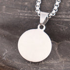 Small Lion Head Pendant Necklace — Stainless Steel