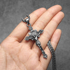 INRI Jesus Cross Pendant — Stainless Steel