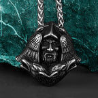 Nordic Viking Retro Odin Head Crow Wolf Pendant Men's Fashion Gothic Viking 316L Stainless Steel Pendant Necklace Gift Jewelry