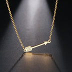 Lucky Love Arrow Charm Pendant Choker Necklace