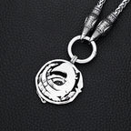 Nordic Viking Raven Pendant Necklace — Stainless Steel