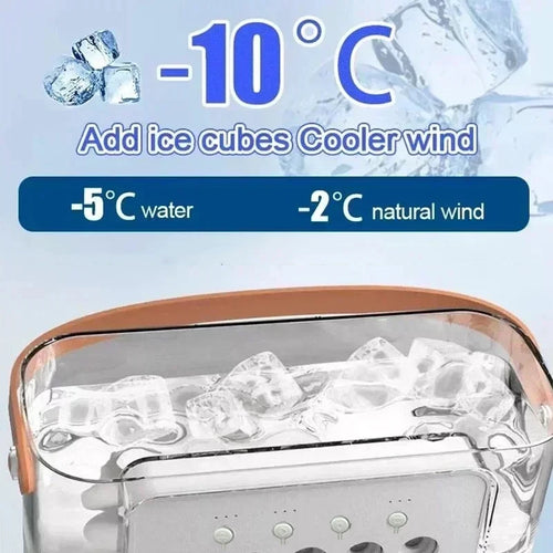 3-in-1 Air Cooler Fan — LED Light, Humidifier
