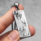 Jesus Pendant Necklace — Stainless Steel