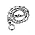 Dragon Steel Pendant Retro Ethnic Style Bone Round