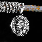 Classic Lion Viking Pendant — Stainless Steel