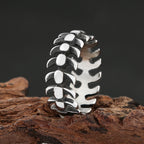 Fish Bone Ring — Stainless Steel