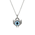 Antique Evil Eye Pendant Necklace For Women Men Creative Punk Hollow Star Colorful Eyeball Connect Choker Chain Jewelry