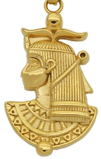 New Egypt Pharaoh Sphinx 316L Stainless Steel Men Necklaces Pendant Powerful Amulet For Women Jewelry Gift