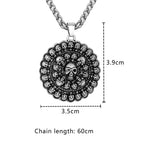 Steampunk Skull Pendant Necklace — Stainless Steel