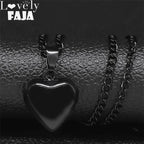 Gothic Heart Star Pendant Necklace — Stainless Steel