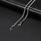 My Shape Basic Cuban Chain Necklaces for Men Chains Punk Figaro Box Curb Chain Chokers Lobster Clasp Fashion Male