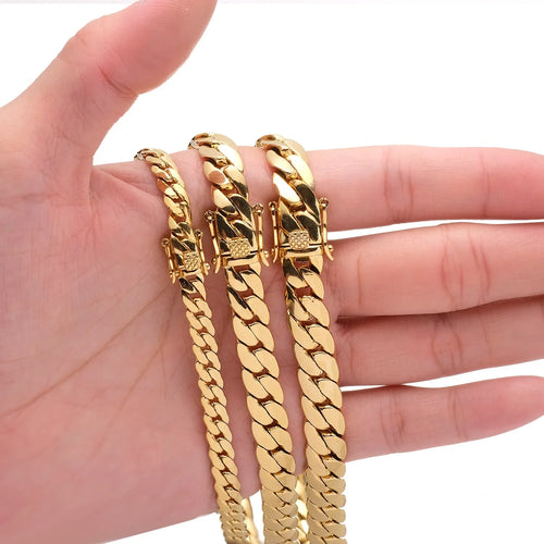 9.6MM Cuban Gold Bracelet