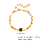 Gold Chunky Chain Bracelet — Stainless Steel