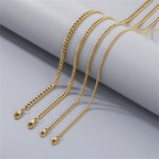 Punk Curb Cuban Link Chain Men Women Stainless Steel Long Necklace Fashion Tide Hip Hop Sweater Accessories Party Jewelry Gifts