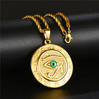 Eye of Horus Pendant Necklace — Zinc Alloy