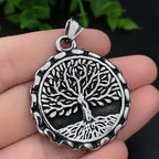 Multi-style Vintage Viking Necklace Men Amulet Nordic Tree of Life Celtic Stainless Steel Pendant Chain Jewelry Wholesale