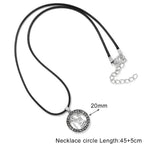 12 Horoscope Pendant Necklace For Women Men Silver Color Aries Leo 12 Constellations Zodiac Sign Necklaces Choker