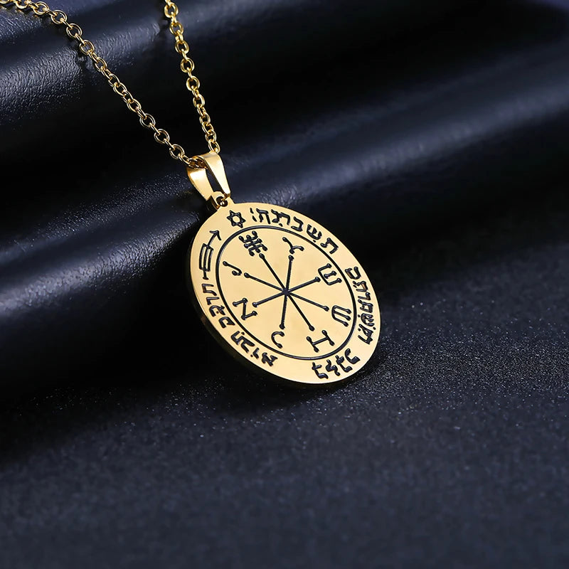 Seal of Solomon Protection Talisman Necklace — Stainless Steel