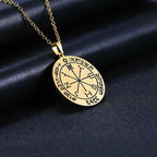 Talisman Of Protection Good Luck Wealth Necklace Seal Of Solomon The Sixth Spark Vintage Stainless Steel  Amulet salomon hombre