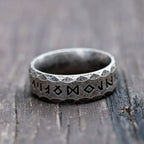 Viking Runes Celtic Knot Ring — Stainless Steel