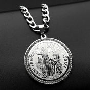 Saint Francis of Assisi Pendant Necklace — Stainless Steel