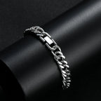 New Arrival Width 10MM 316L Stainless Steel Cuban Chain Bracelet For Men Fashion Hip Hop Party Accessories Boyfriend