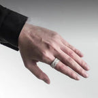 Versatile, Simple and Trendy Men's Summer Fashion Personalized Retro Ring Designer Niche Dark Style Hammer Ring