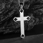 Jesus Christ Cross Mens Necklace Gold Color Cross Religious Pendant Necklace Accessory Chain Accessories