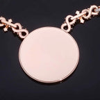 Iced Out Round Pendant Necklace CZ