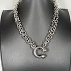 Gothic Big Piercing Spiked Choker Necklace — Stainless Steel